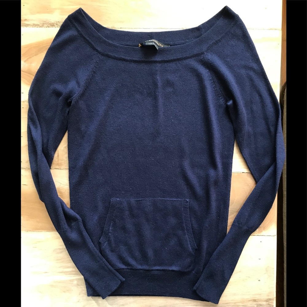 BCBG MaxAzria Kangaroo Pocket Sweater